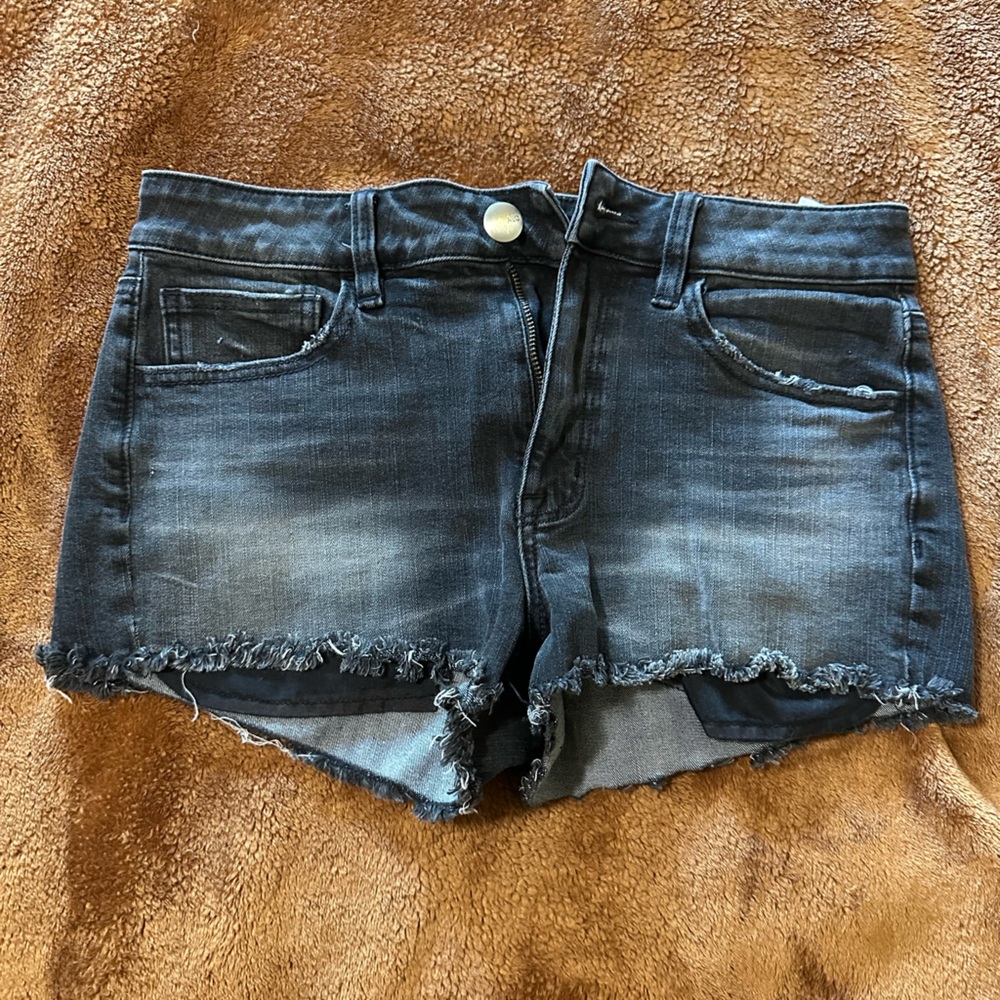 AMERICAN EAGLE Women's Black Denim Shorts